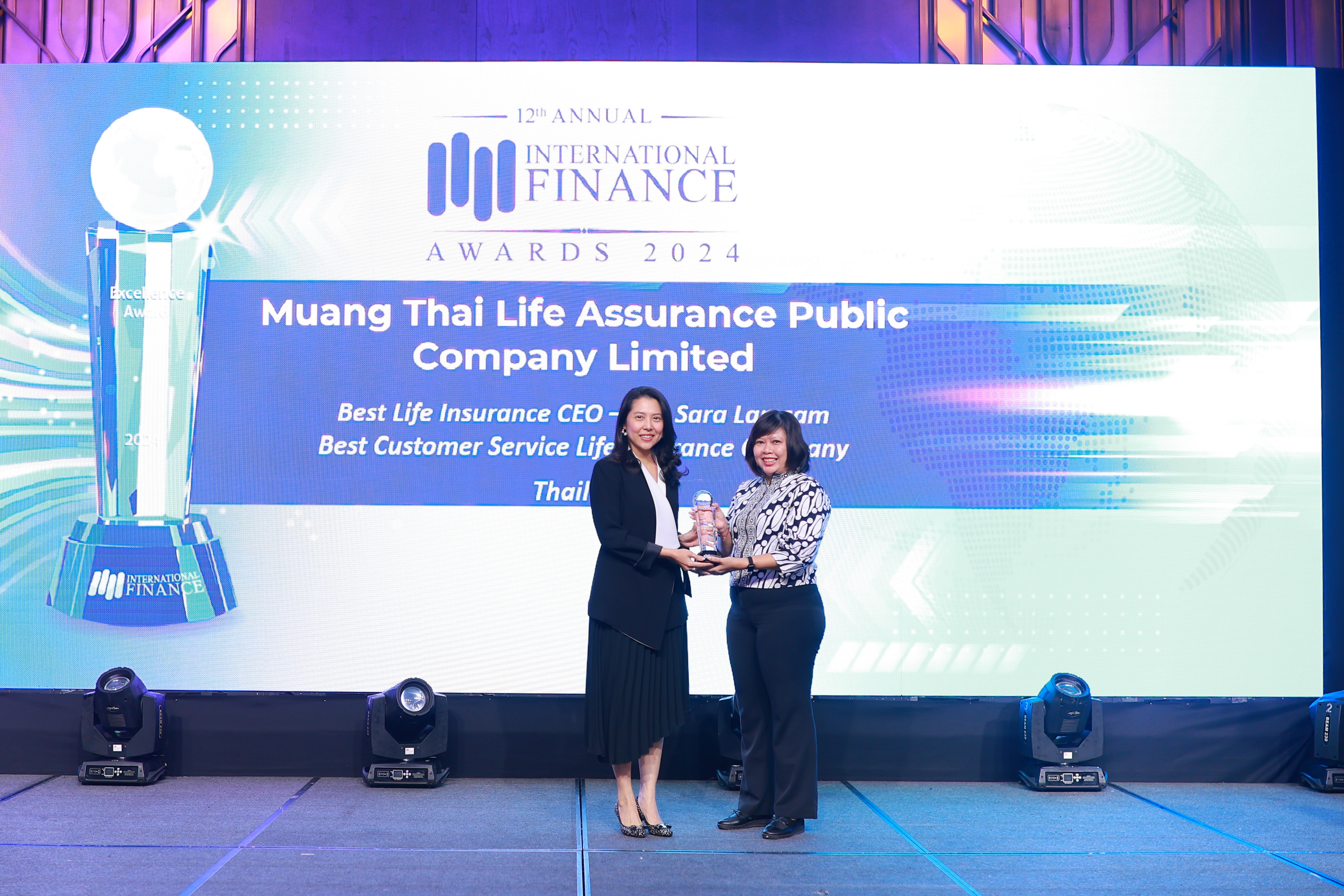 เมืองไทยประกันชีวิต คว้า 2 รางวัลใหญ่ จากเวที “International Finance Awards 2024”