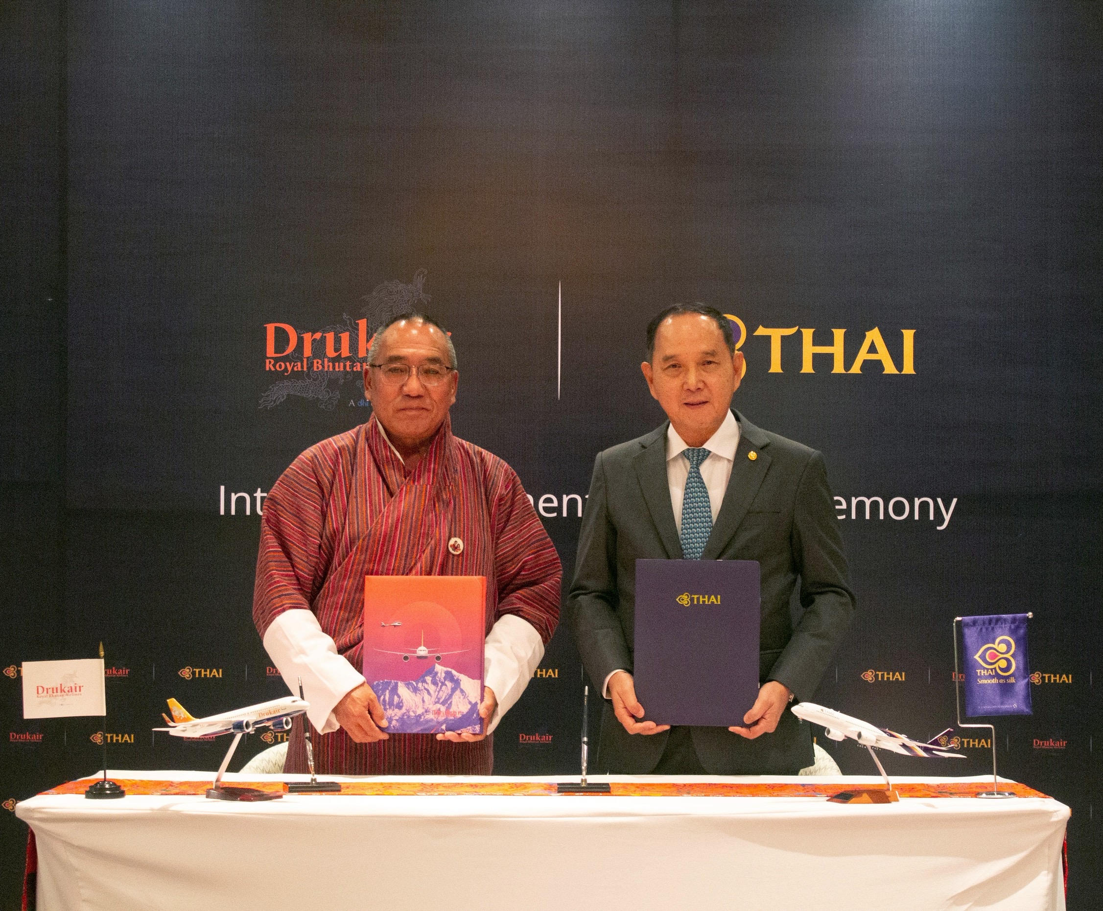 การบินไทยลงนามข้อตกลง Interline ร่วมกับ Drukair – Royal Bhutan Airlinesเสริมศักยภาพเครือข่ายการบินเชื่อมต่อถึงกว่า 70 ปลายทางทั่วโลก