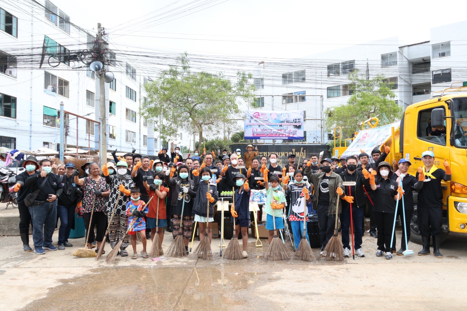 การเคหะแห่งชาติ จัดใหญ่ “Big Cleaning Day” ฟื้นฟูอาคารเช่าหาดใหญ่ พร้อมดูแลจิตใจชาวชุมชน