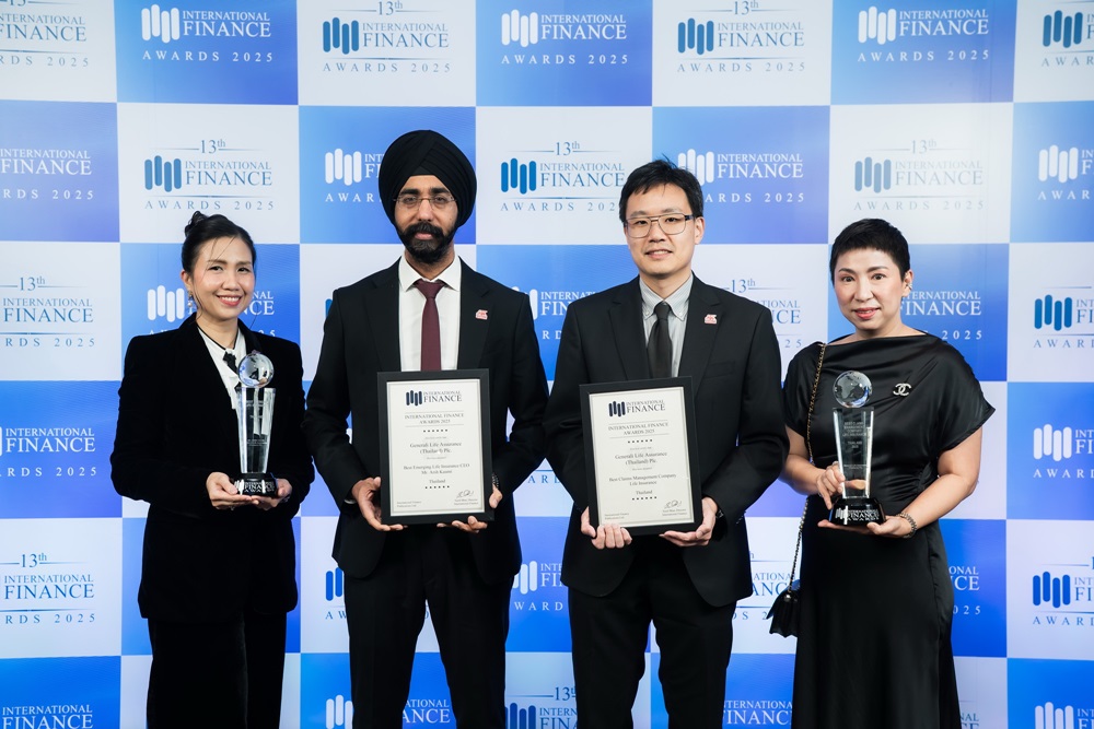 เจนเนอราลี่ ไทยแลนด์ ประเดิมคว้า 2 รางวัลจากเวทีระดับนานาชาติ