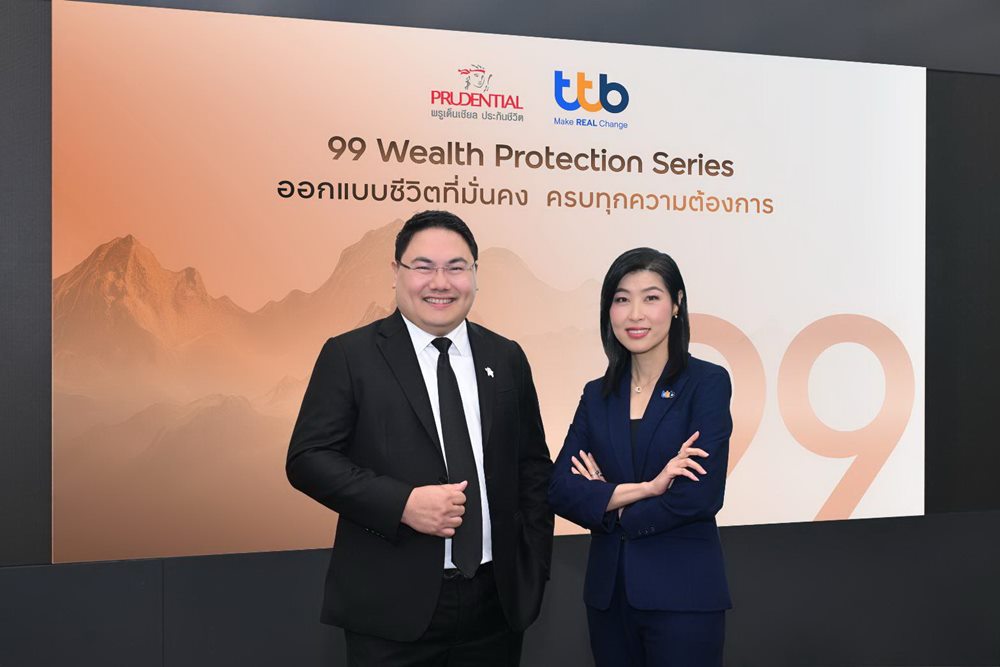พรูเด็นเชียล ประเทศไทย ทีทีบี จับมือ ทีทีบี เปิดซีรีส์ประกันชีวิตใหม่ “99 Wealth Protection Series” ออกแบบครบจบในชุดเดียว ปิดทุกความเสี่ยงยุคอายุยืน