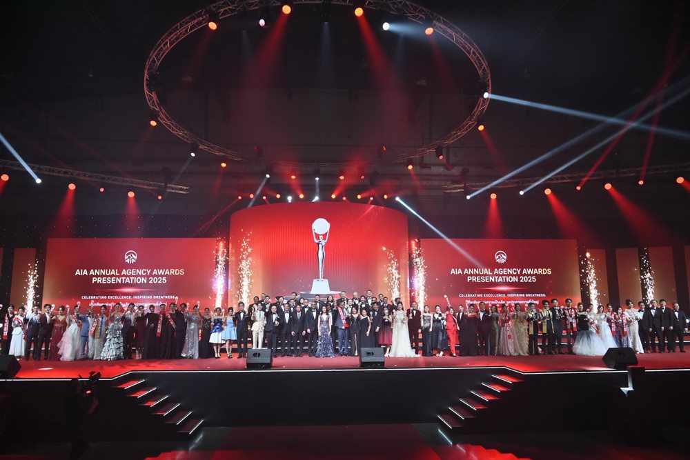 เอไอเอ ประเทศไทย มอบรางวัลเกียรติยศแก่สุดยอดตัวแทน“ที่สุดแห่งปี”ประจำปี 2568 ในงาน AIA Annual Agency Awards Presentation 2025