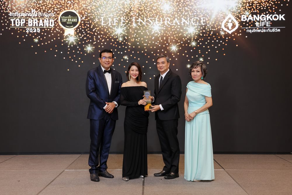 กรุงเทพประกันชีวิต คว้ารางวัล Top Influential Brand ต่อเนื่องปีที่ 2 ตอกย้ำแบรนด์แห่งความ “ใส่ใจ”ที่ครองใจผู้บริโภคทุกเจเนอเรชัน