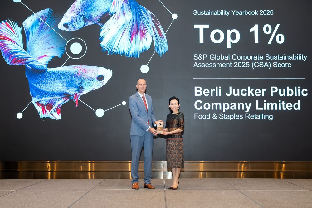 บีเจซี สร้างประวัติศาสตร์ บนเวทีโลก ครองอันดับ 1 ด้านความยั่งยืนกลุ่ม Food & Staples Retailing ต่อเนื่อง 4 ปีซ้อน ติด Top 1% ของโลก พร้อมเข้าสู่ Sustainability Yearbook ปีที่ 6