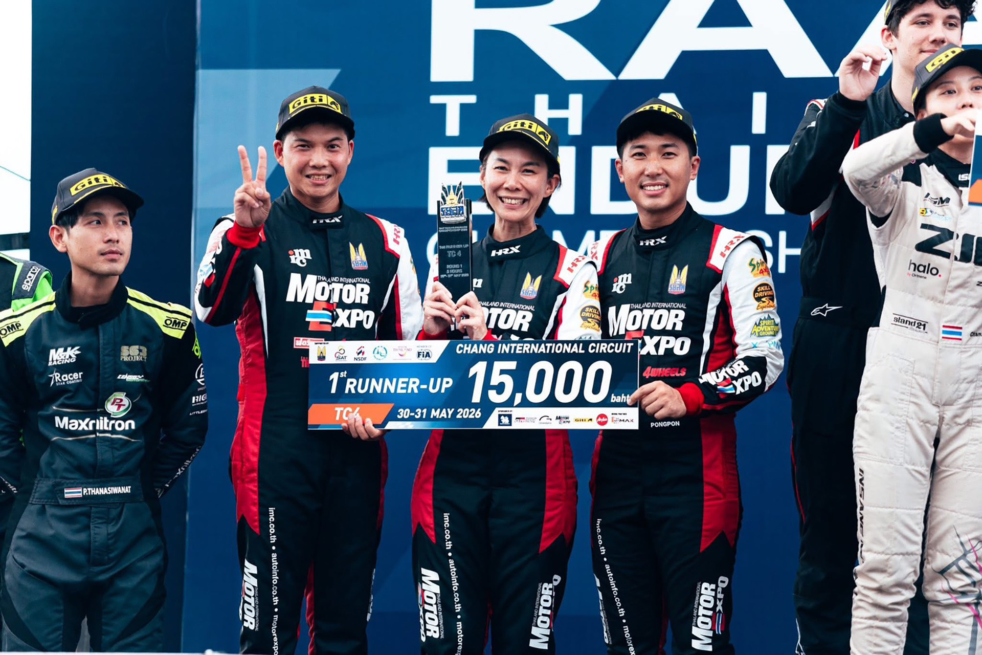 ทีม “MOTOR EXPO” ขับทรหด 6 ชั่วโมงก้าวขึ้นโพเดียม RAAT Thailand Endurance 2026