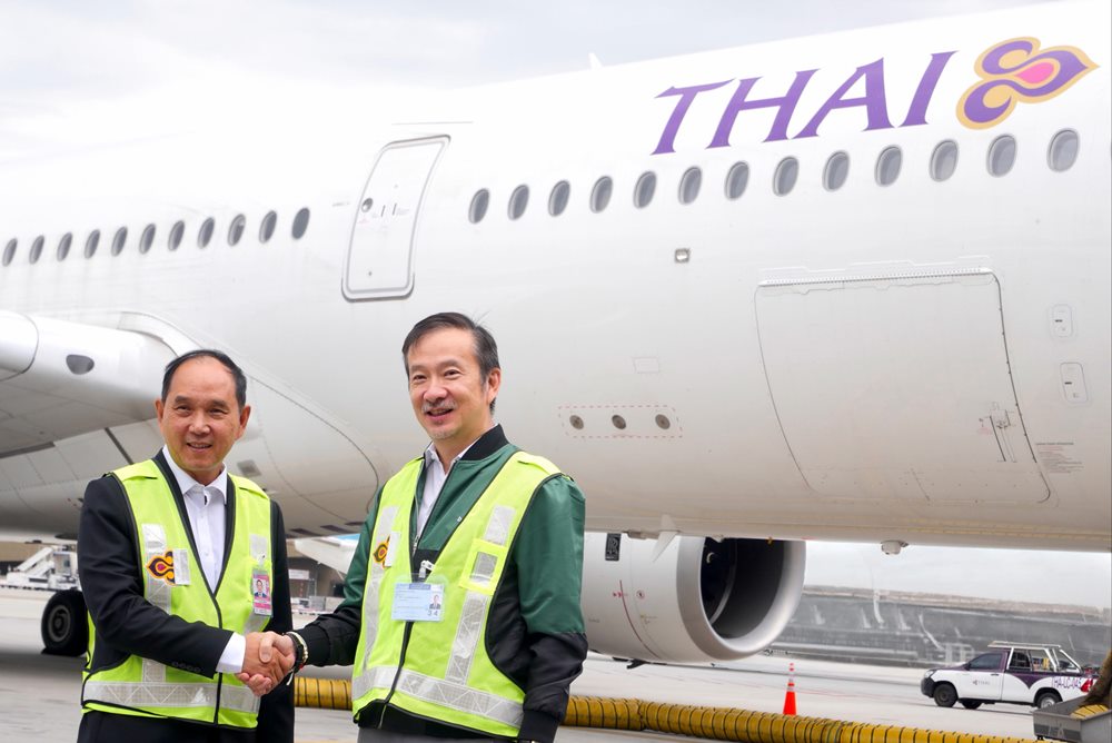 กลุ่มบริษัทบางจาก และการบินไทยร่วมสรรค์สร้างน่านฟ้ายั่งยืนให้บริการ HEFA-SPK SAF ที่ผลิตในประเทศไทยเป็นครั้งแรกแก่เที่ยวบินการบินไทย