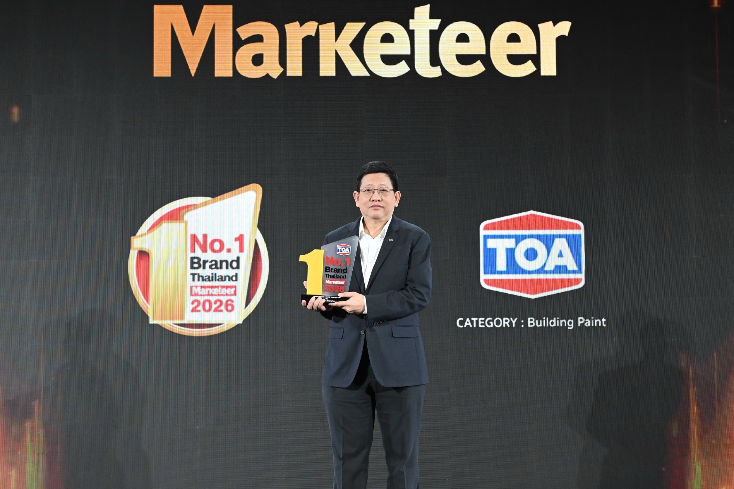 TOA ครองแชมป์ No.1 Brand Thailand 14 ปีซ้อน ตอกย้ำแบรนด์สีอันดับ 1 ของไทย มุ่งสู่ผู้นำ Total Solutions for Living และ Green Ecosystem