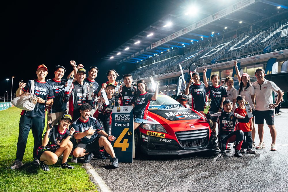 Motor Expo Racing Team สู้ยาว 10 ชั่วโมง RAAT Thailand Endurance Championship 2026 ปิดสนามสุดท้าย คว้าอันดับ 2 รุ่น TC4 มาครอง