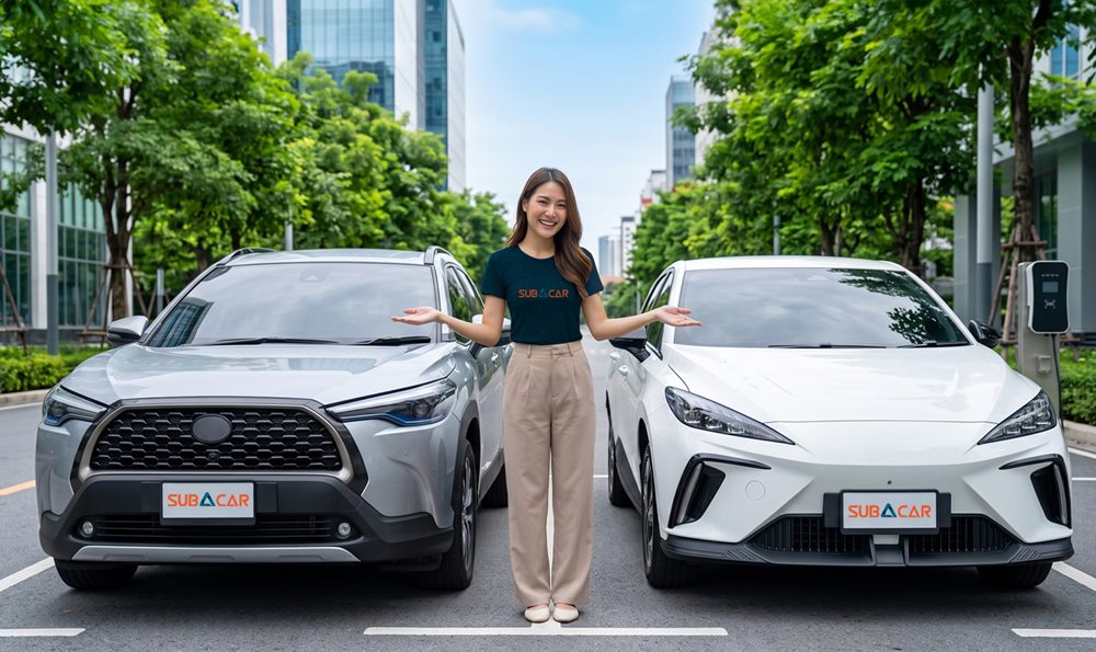 SUB A CAR เพิ่มพอร์ตรถยนต์พลังงานทางเลือก ตอบรับเทรนด์การเดินทางยุคใหม่เสริมทัพ HEV และ BEV ยกระดับประสบการณ์เช่ารถ ตอบโจทย์ทุกไลฟ์สไตล์