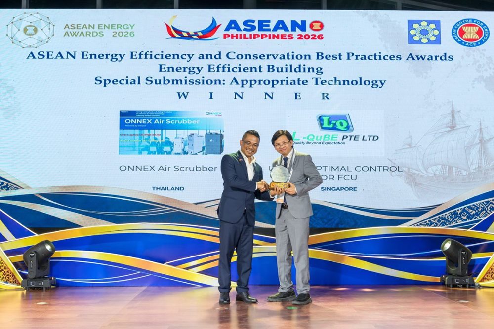 ONNEX คว้ารางวัล Winner จาก ASEAN Energy Awards 2026 ชู Air Scrubber ยกระดับคุณภาพอากาศ ประหยัดพลังงาน รุกตลาดอาเซียน